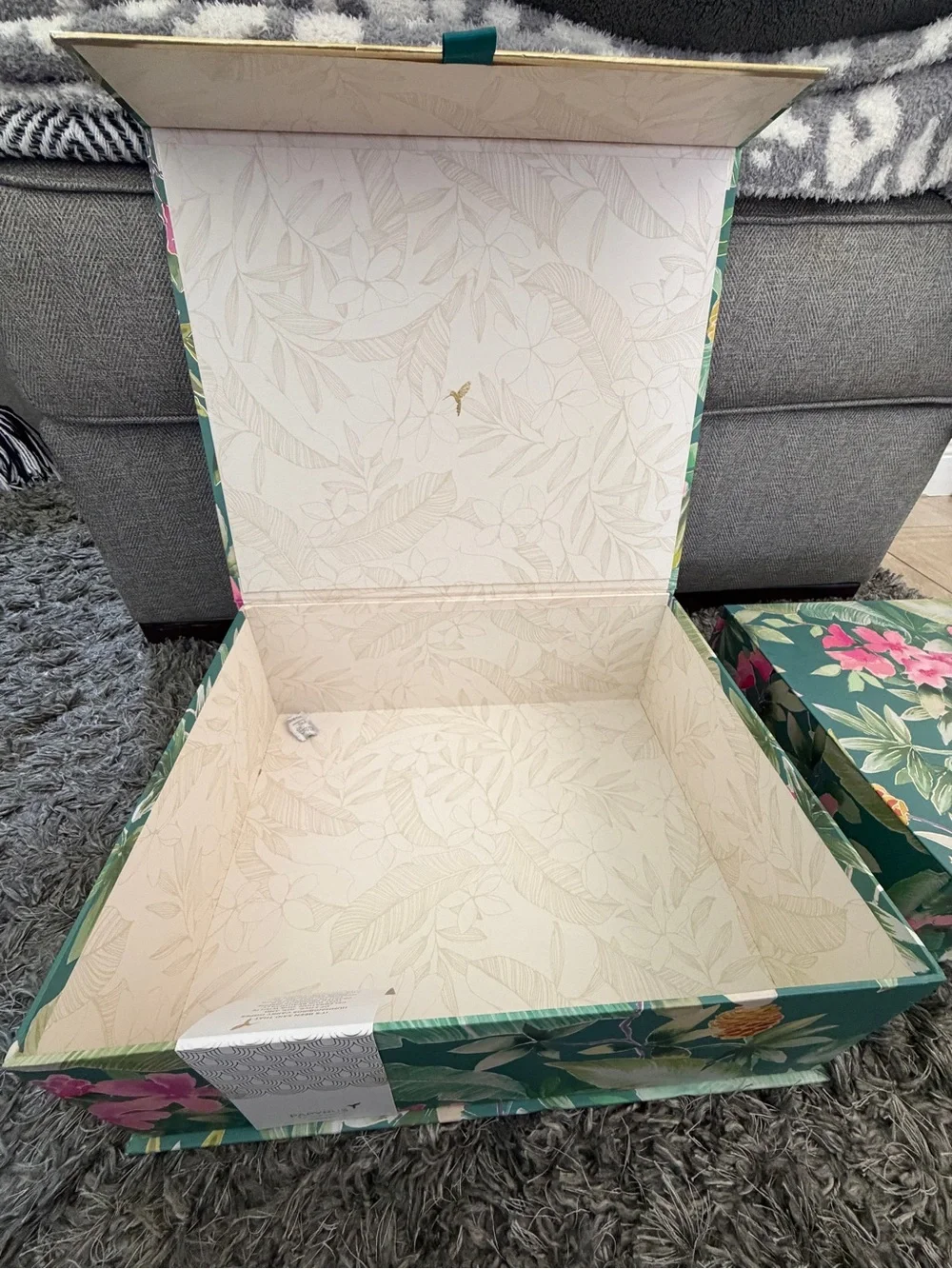 Papyrus Tropical Storage Boxes - Set of 2